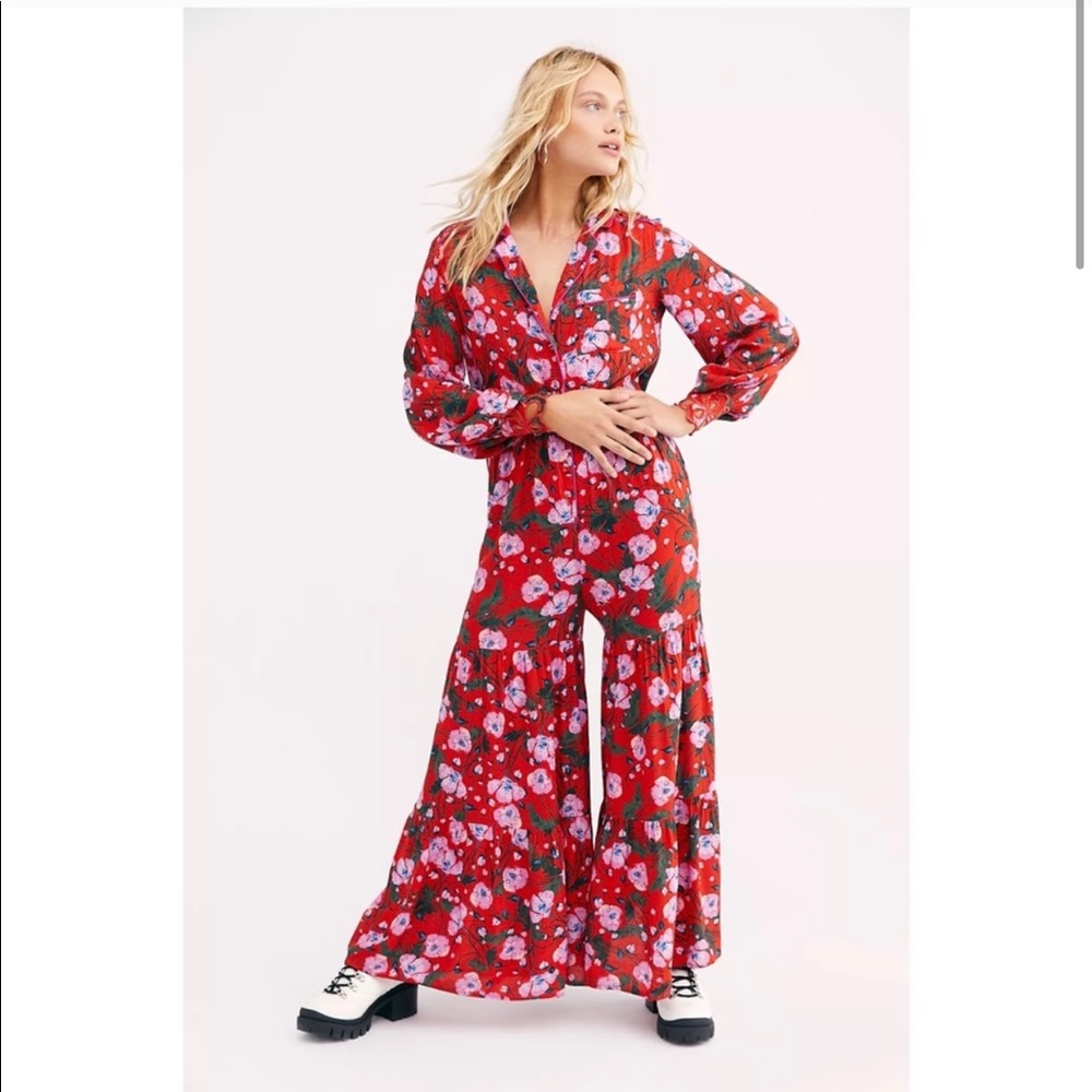 Free People Sleeping in the Garden Jumpsuit